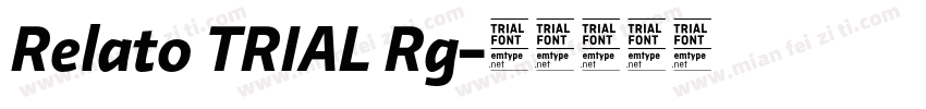 Relato TRIAL Rg字体转换